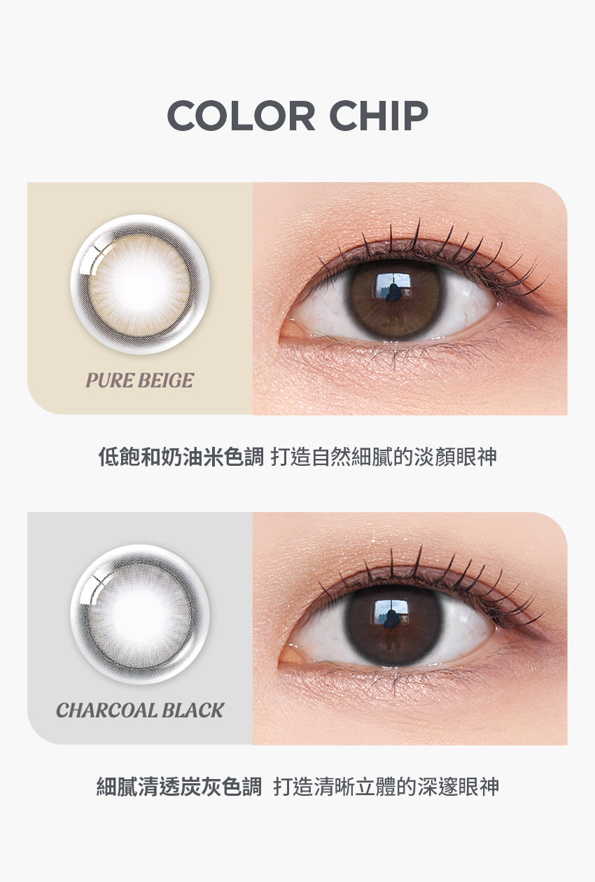 O-Lens Nudi Ring Charcoal Black | 1 Month