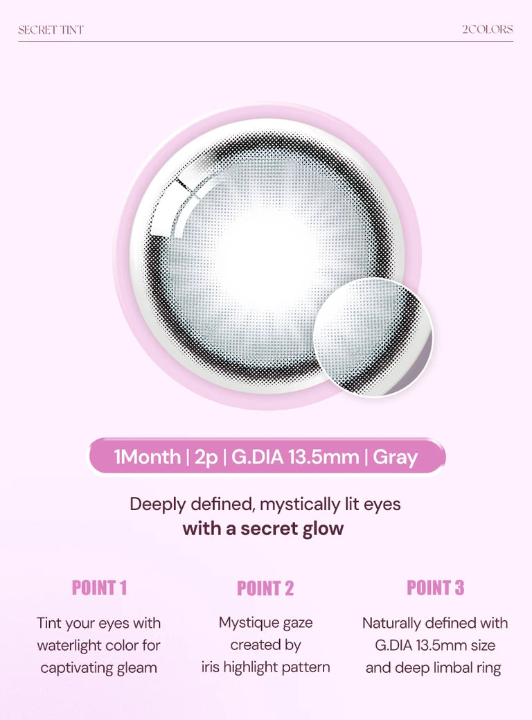 O-Lens Secret Tint Gray | 1 Month
