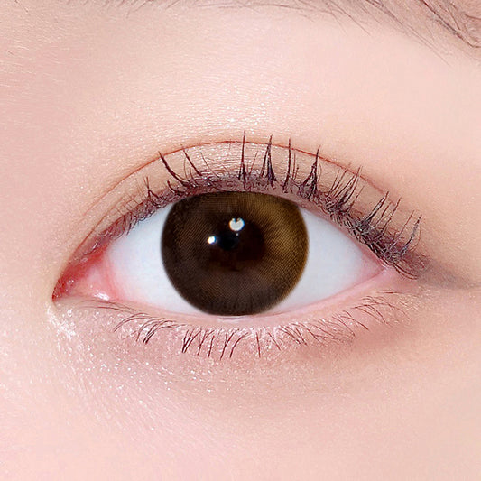 LensTown Odd I's M Two Tone Brown | 1 Month