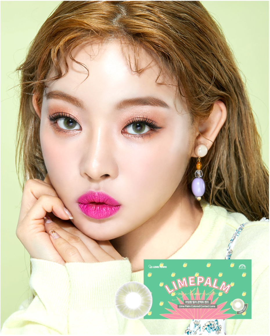 LensTown Limepalm Lime Gray | 1 Month - STLook