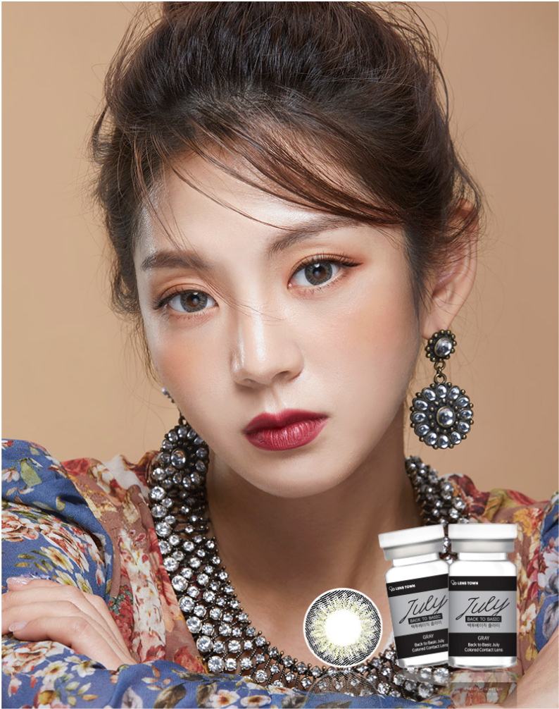 LensTown Back to Basic July Gray | 3 Months - STLook