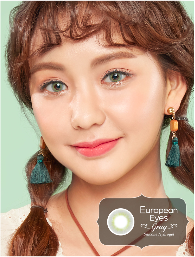 LensTown European Eyes Gray | 3 Months - STLook
