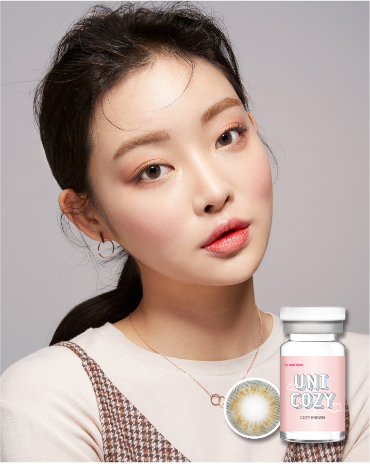 LensTown Uni Cozy Brown | 1 Month - STLook