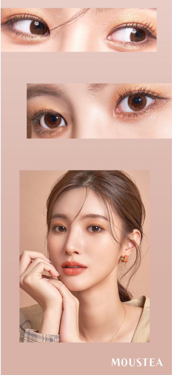 LensTown Moustea Brown | 1 Month - STLook