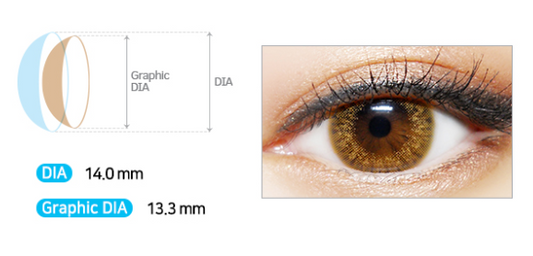 LensMe Eyeblanc Tint Brown | 1 Month - STLook