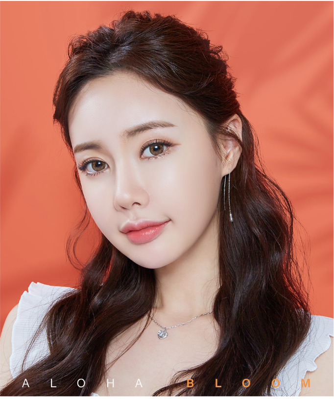 LensMe Aloha Bloom Brown | 1 Month - STLook