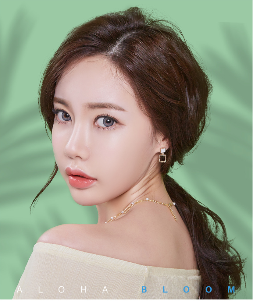 LensMe Aloha Bloom Gray | 1 Month - STLook