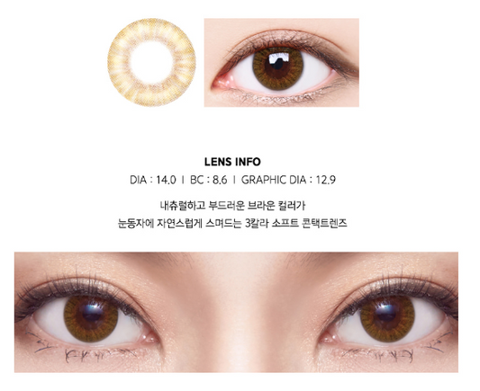 LensMe Silk Ample Mini Mojito Brown | 1 Month