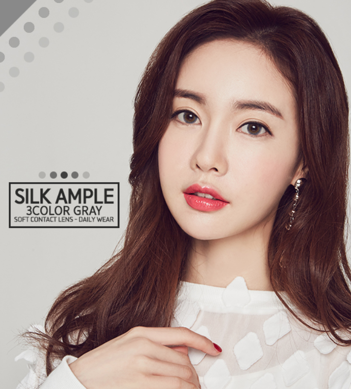 LensMe Silk Ample 3Color Gray | 1 Month