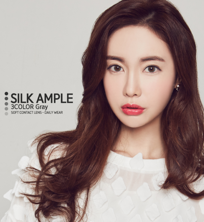 LensMe Silk Ample 3Color Gray | 1 Month