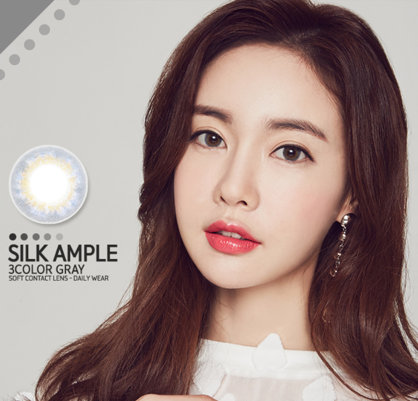 LensMe Silk Ample 3Color Gray | 1 Month
