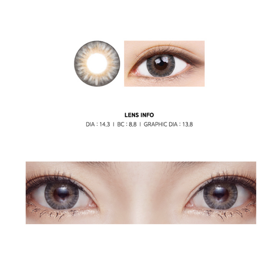 LensMe Cocktail Big Phat Gray | 1 Month - STLook