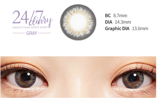LensTown 247 Diary Gray | Daily 5 Pairs - STLook