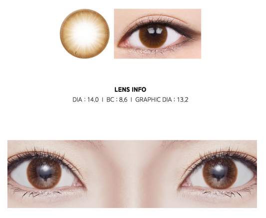 LensMe Noble Shine Caramel Latte | 3-6 Months