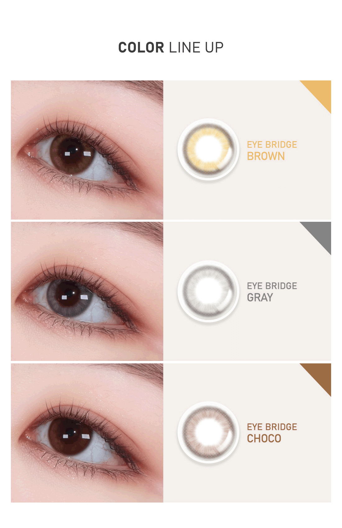 LensMe Eyebridge Choco | 1 Month