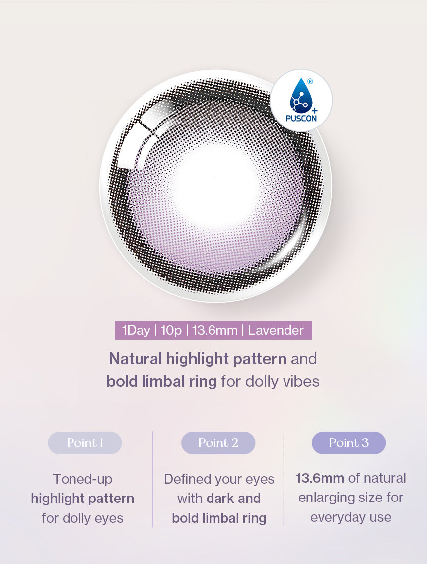 O-Lens Big Glowy Lavender | Daily 5 Pairs