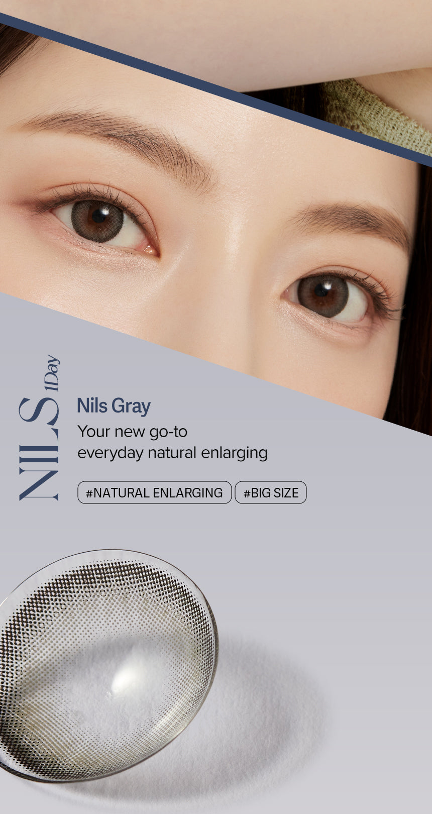 O-Lens Nils Gray  | Daily 10 Pairs