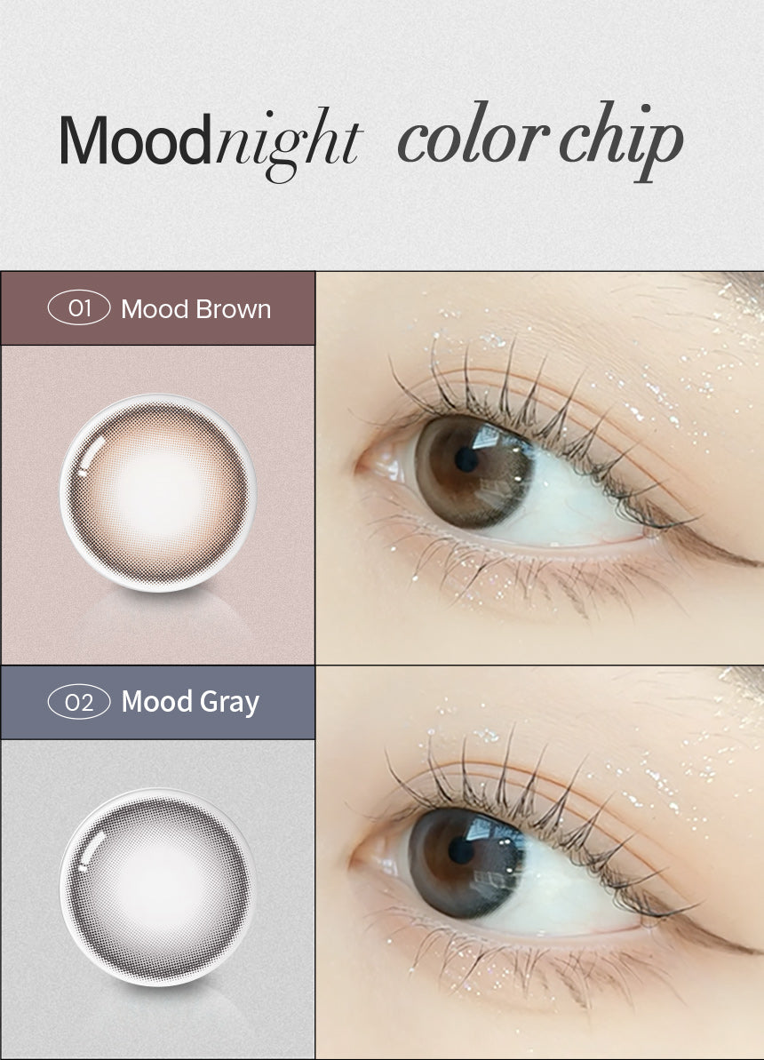 [Ready] O-Lens Toric Mood Night Mood Brown  | Astig | 1 Month