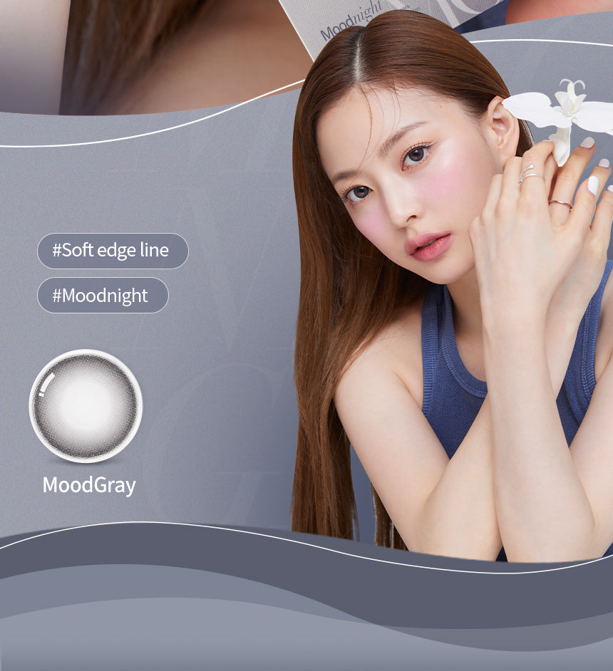 [Ready] O-Lens Toric Mood Night Mood Gray  | Astig | 1 Month