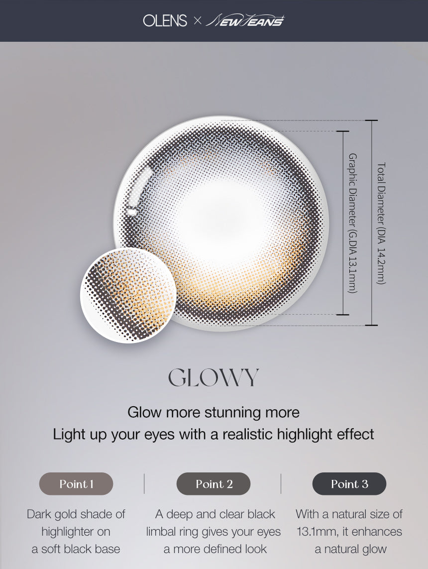 O-Lens Toric Eyelighter Glowy Black  | Astig | 1 Month