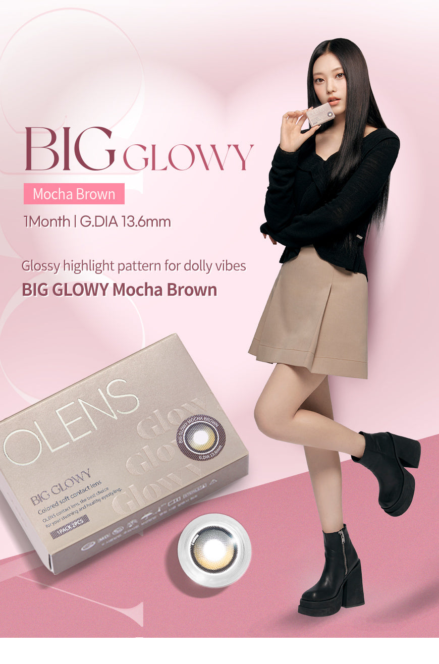 O-Lens Big Glowy Mocha Brown | 1 Month