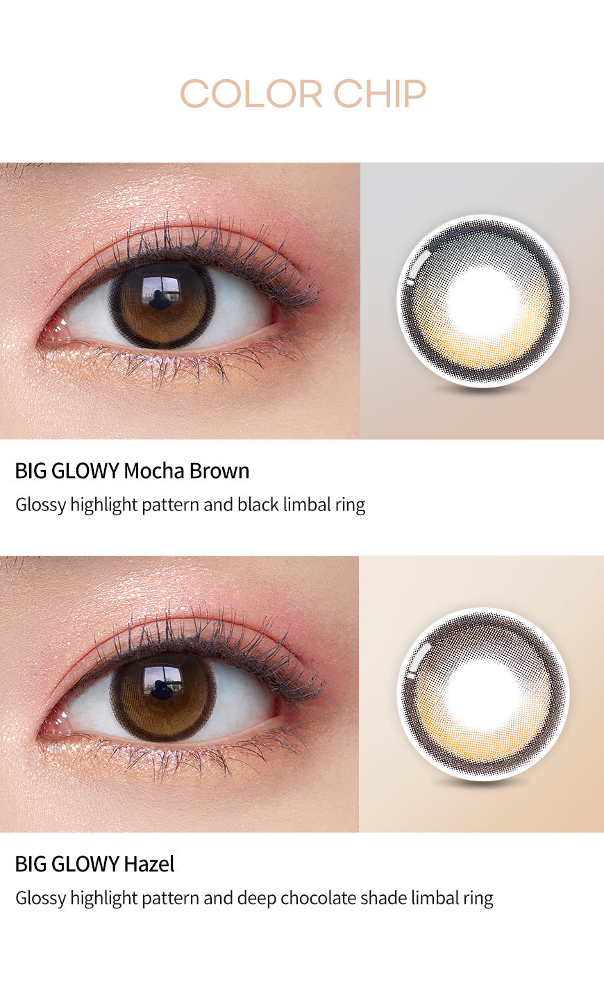 [Ready] O-Lens Big Glowy Mocha Brown | Daily 5 Pairs