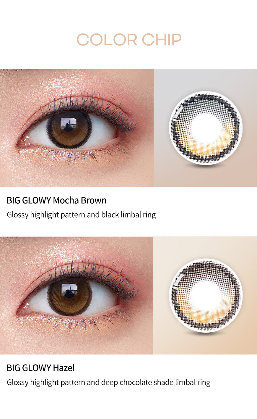 [Ready] O-Lens Big Glowy Hazel | 1 Month