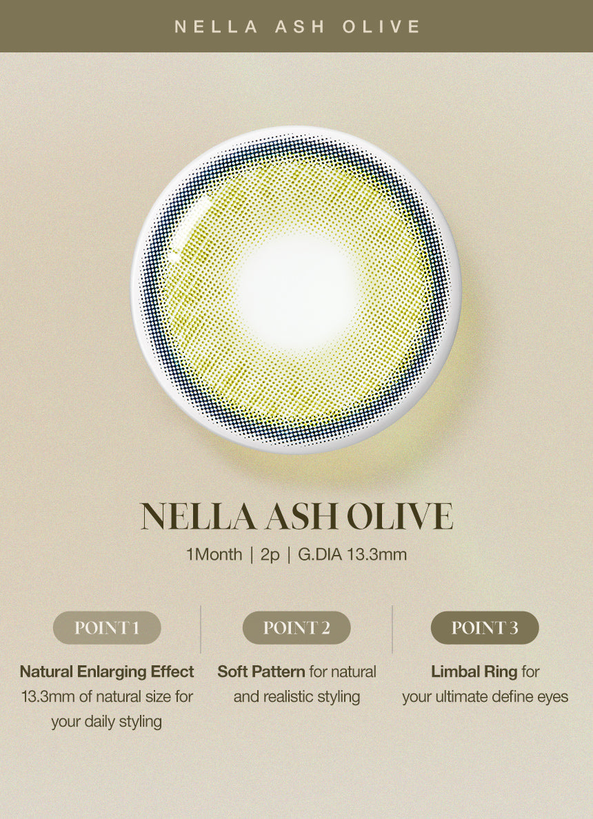 [Ready] O-Lens Nella Ash Olive | 1 Month