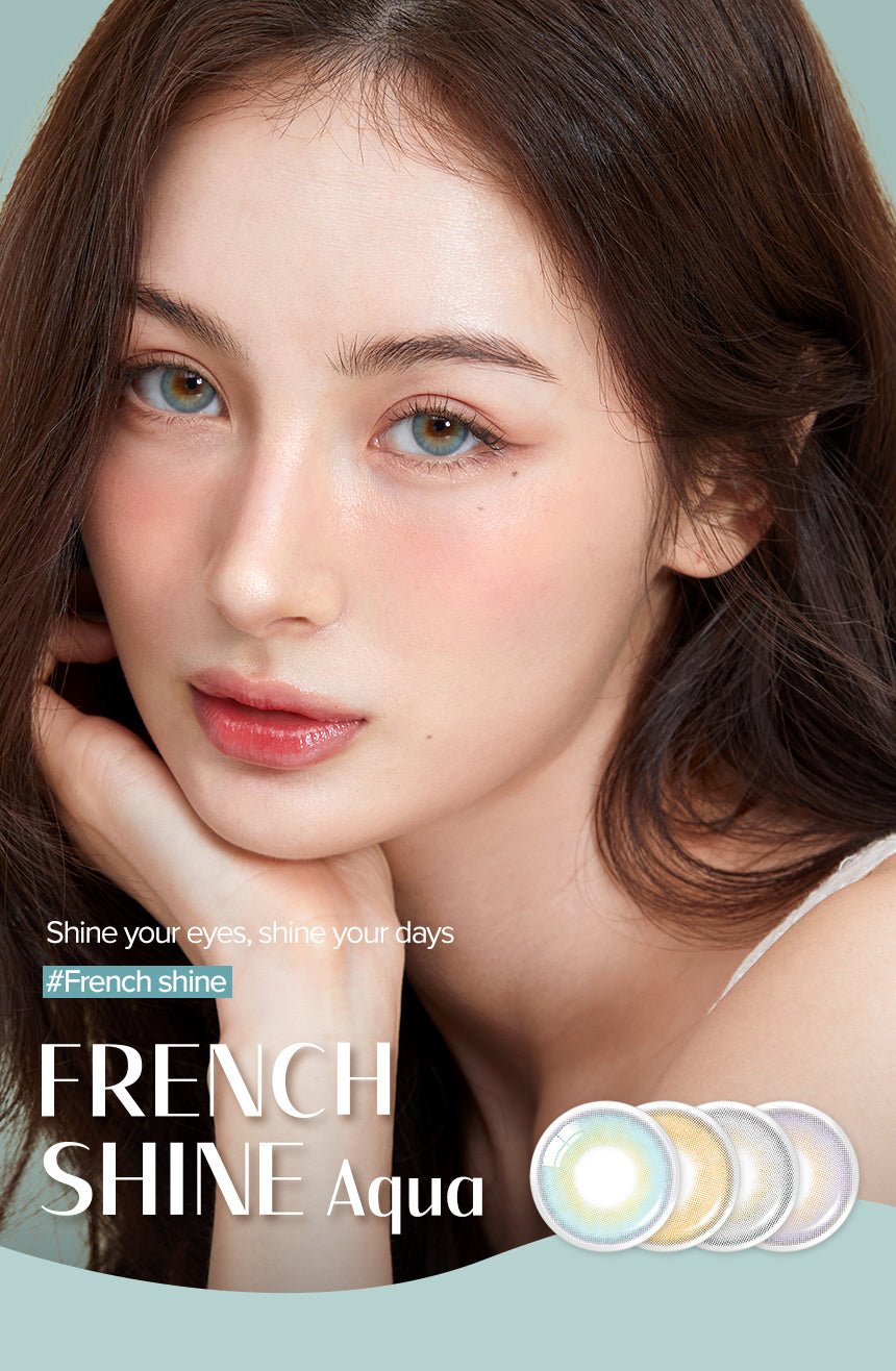 [Ready] O-Lens French Shine Aqua | Daily 5 Pairs