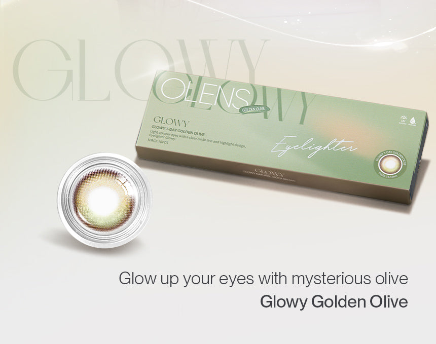 O-Lens Eyelighter Glowy Golden Olive | Daily 5 Pairs