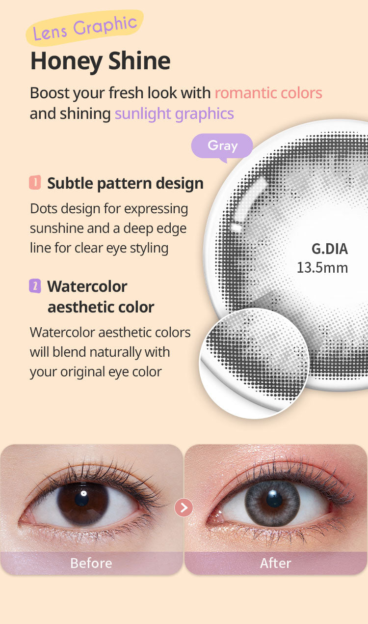 [Ready] O-Lens Honey Shine Gray | Daily 5 Pairs