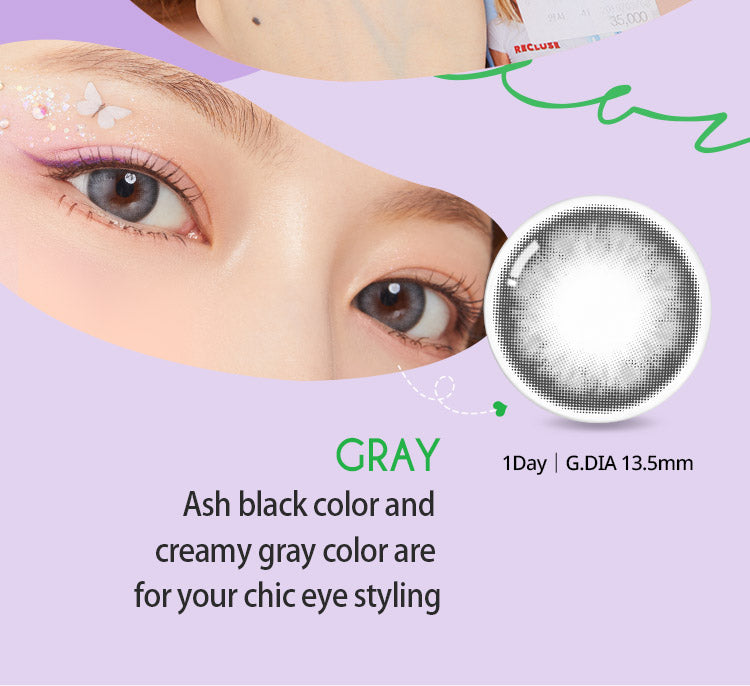 [Ready] O-Lens Honey Shine Gray | Daily 5 Pairs