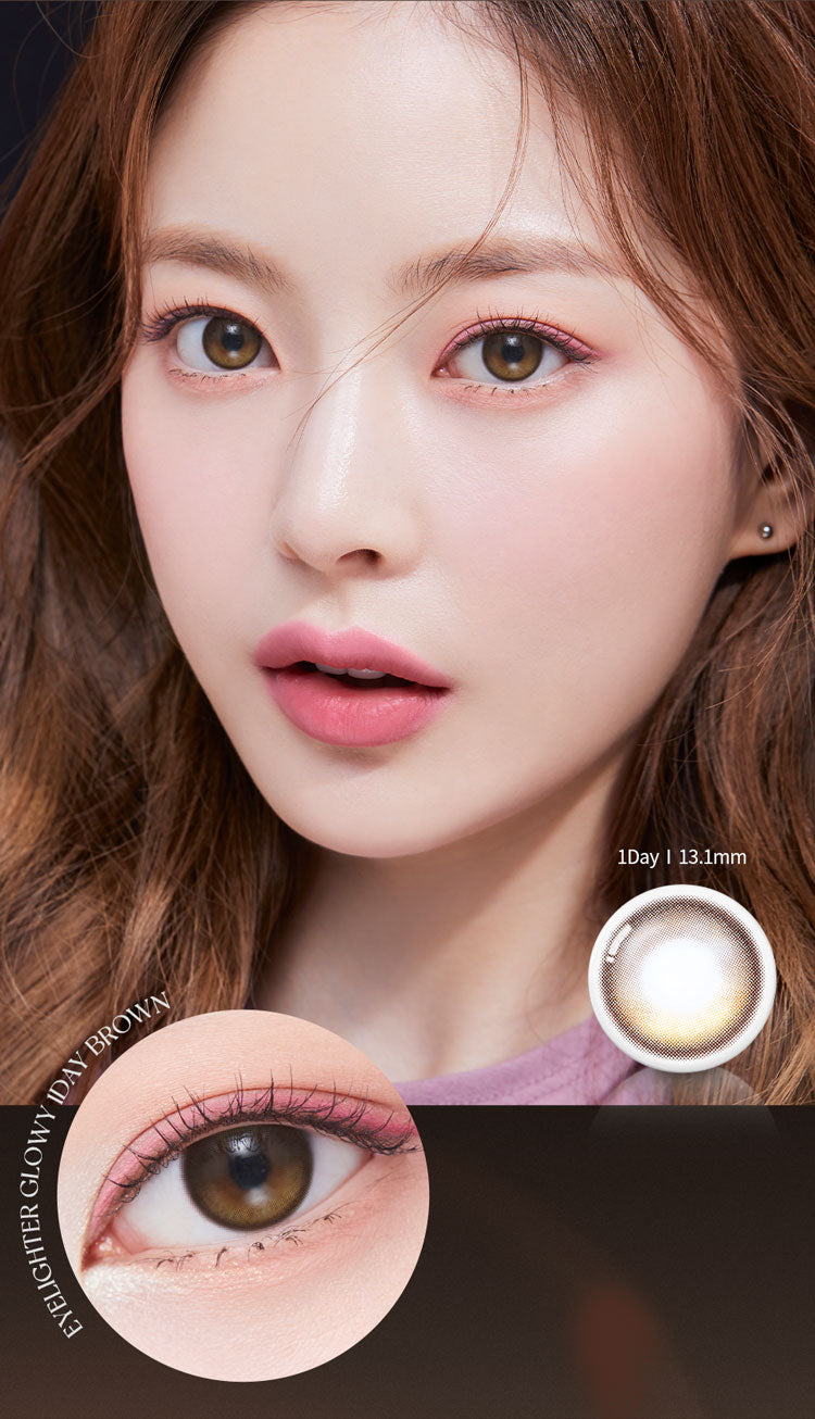 [Ready] O-Lens Eyelighter Glowy Brown | Daily 5 Pairs