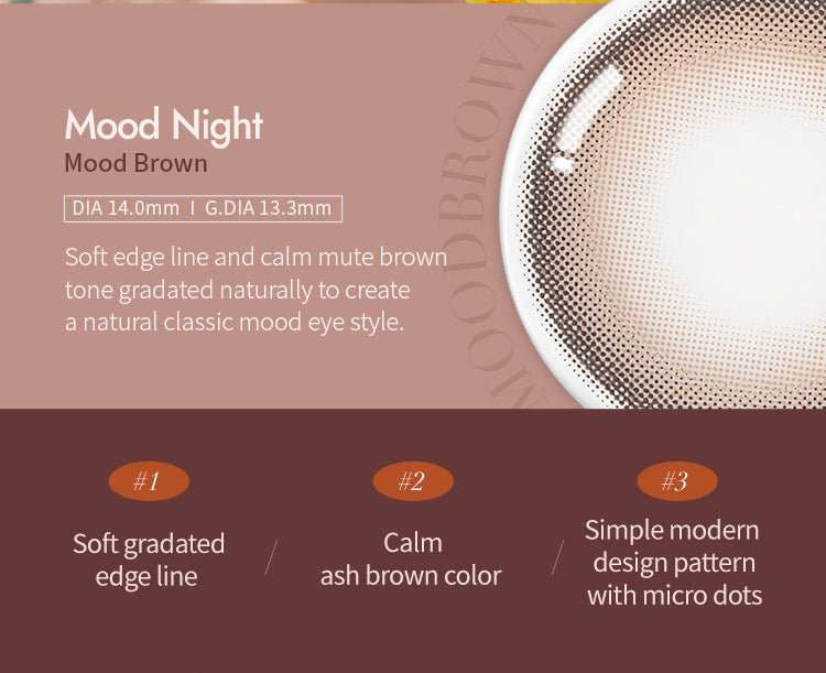 [Ready] O-Lens Mood Night Mood Brown  | 3-6 Months