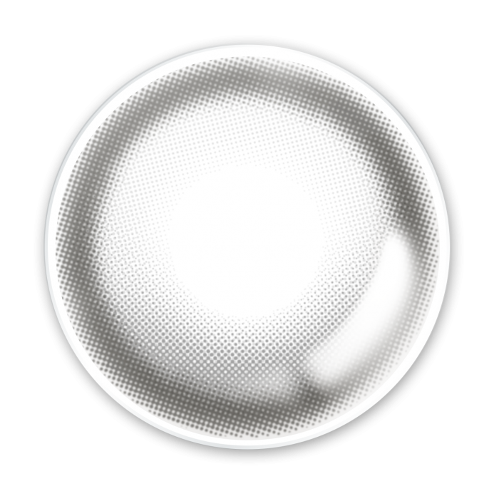 LensMe Lumimoon Mist Gray | 1 Month | Fixed Crescent Position