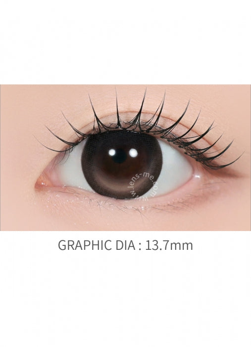 LensMe Gleam Edge Bold Brown | 1 Month | Fixed Crescent Position