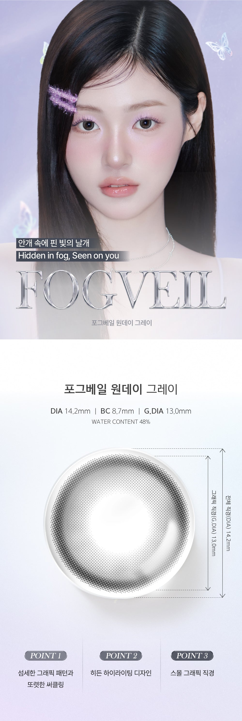 LensMe Fogveil Gray | Daily 5 Pairs