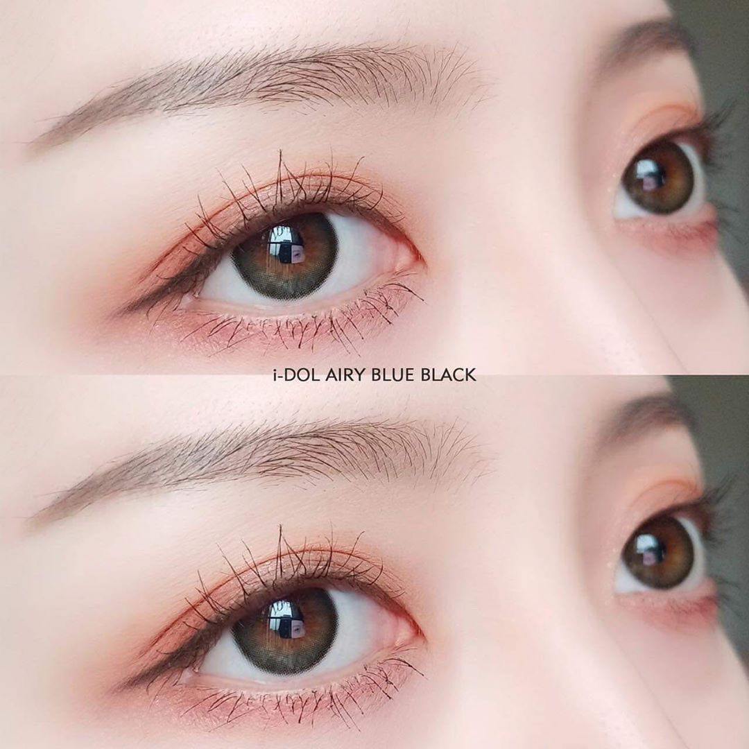 I-Dol Lens Roze Airy Blue Black | 1 Month - STLook