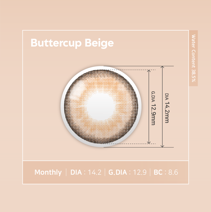 [Ready] Ann365 Buttercup Beige | 1 Month