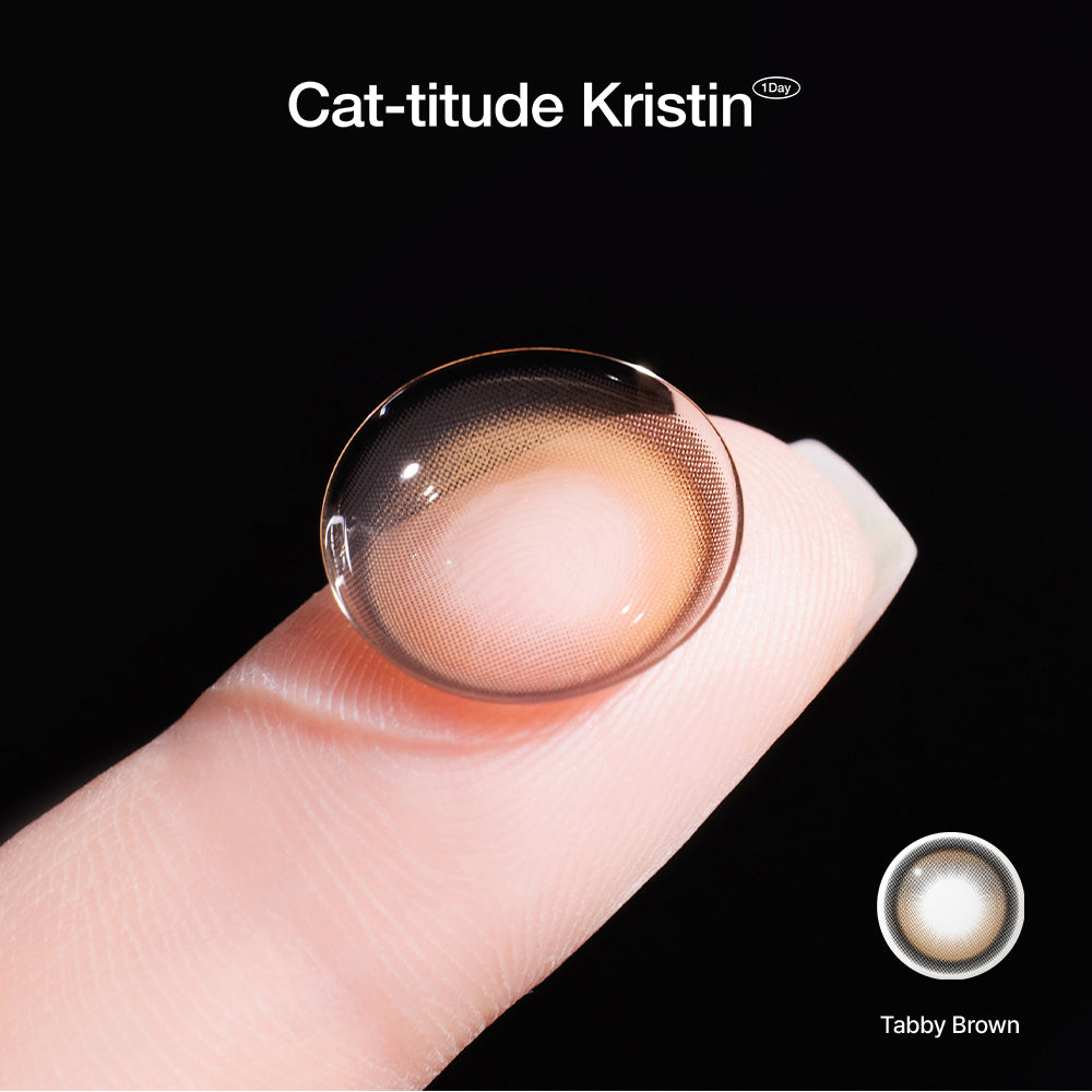 Hapa Kristin Cat-titude Kristin Tabby Brown | Daily 5 Pairs