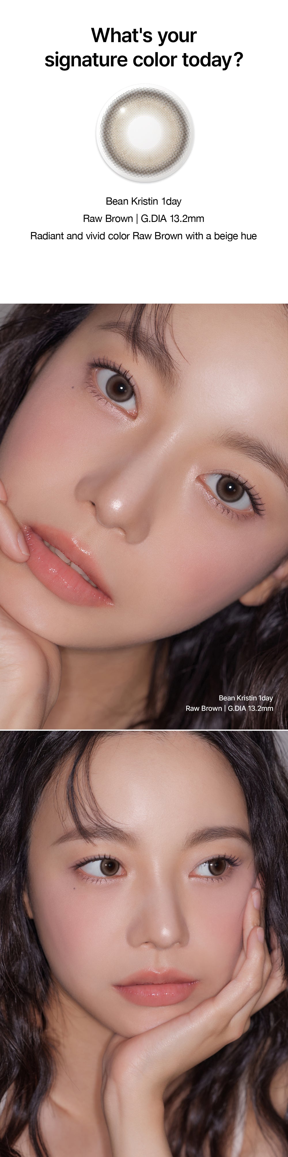 Hapa Kristin Bean Kristin 1Day Raw Brown | Daily 5 Pairs