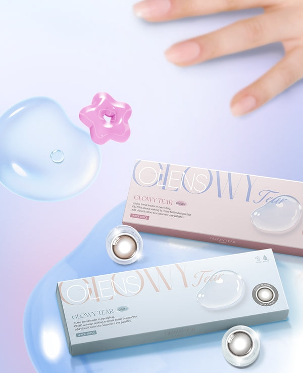 O-Lens Glowy Tear Gray | Daily 5 Pairs