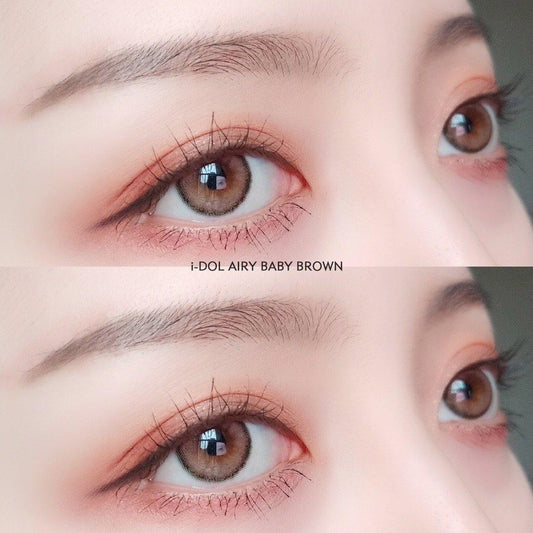 I-Dol Lens Roze Airy Baby Brown | 1 Month - STLook