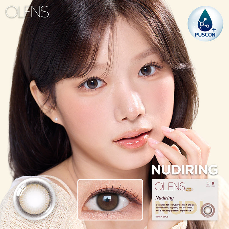 O-Lens Nudi Ring Pure Beige | 1 Month