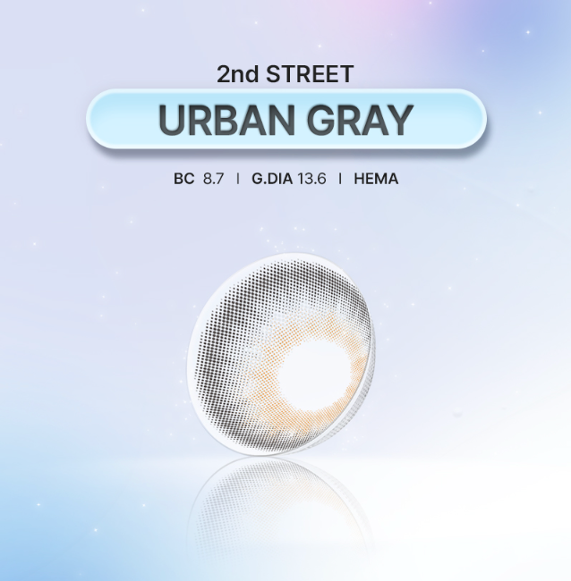 LensTown 2nd Street Urban Gray  | Daily 5 Pairs