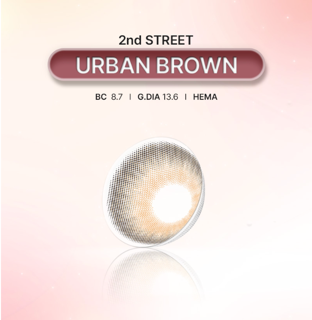 LensTown 2nd Street Urban Brown  | Daily 5 Pairs