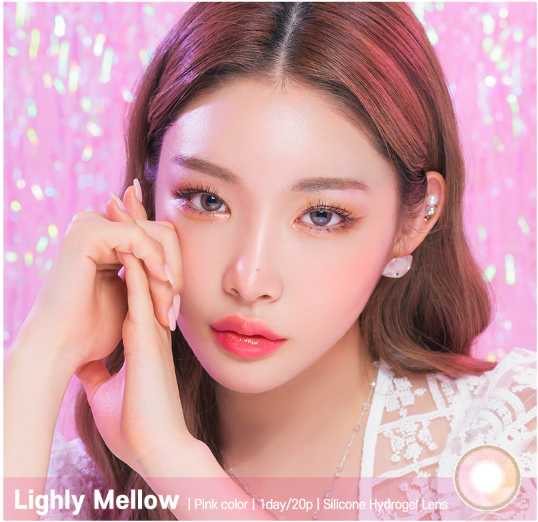 LensTown Lighly Mellow Pink | 1 Month - STLook