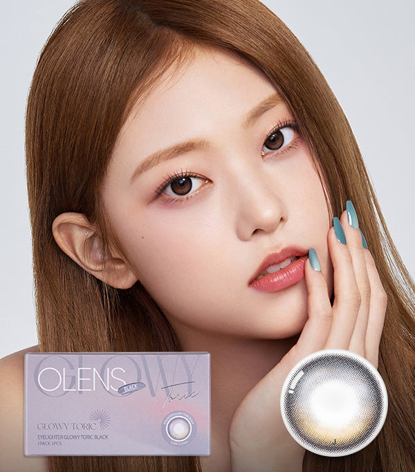 O-Lens Toric Eyelighter Glowy Black  | Astig | 1 Month