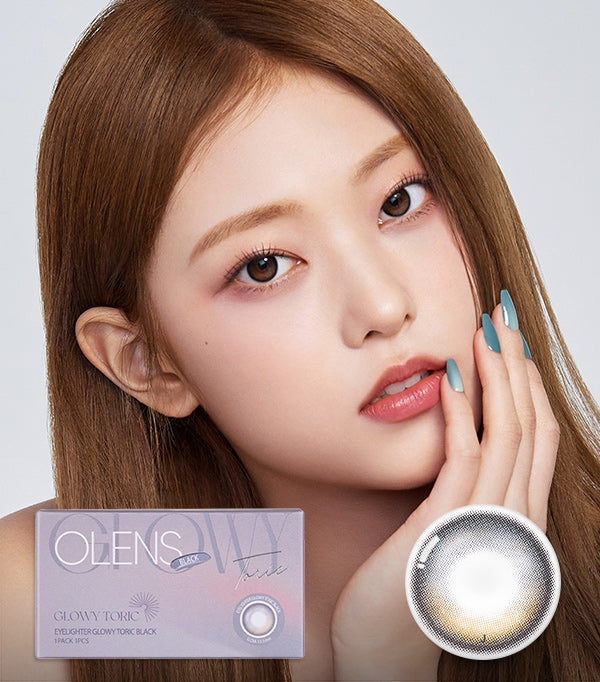 [Ready] O-Lens Toric Eyelighter Glowy Black  | Astig | 1 Month