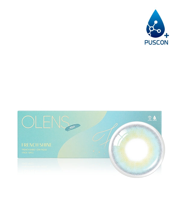 [Ready] O-Lens French Shine Aqua | Daily 5 Pairs